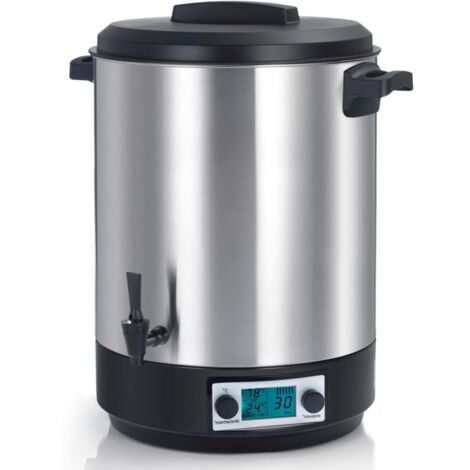 KITCHENCHEF Stérilisateur de bocaux électrique cuve inox avec écran lcd robinet et minuteur 45l 2500w - Kitchen Chef - kcpst45xxl.lcd