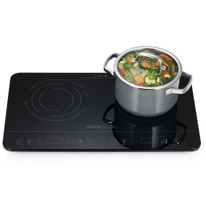 Table de cuisson induction 2 feux 3500w Kitchen Chef kcyl35-dc06