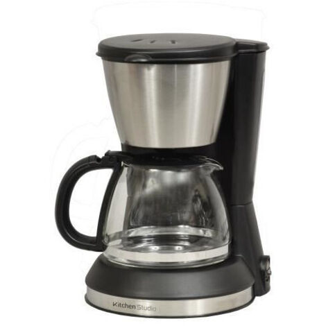 Kitchen Chef KSMD230 caffettiera filtro inox nera 0,7 litri