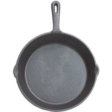 Kitchen Craft Bistecchiera 24cm, Padella Semplice In Ghisa, Nero