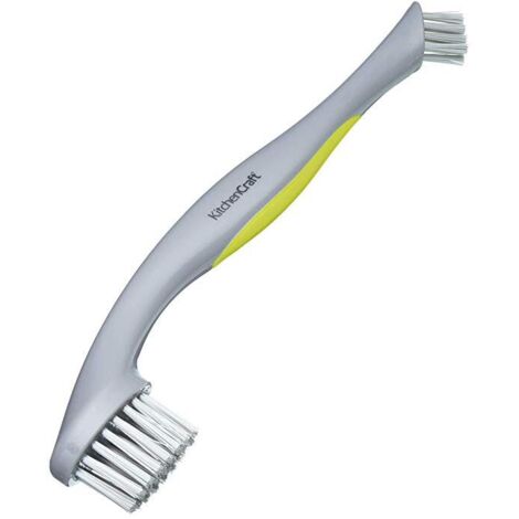 Kitchen Craft Brosse à récurer 2 en 1 avec Manche Gris/Vert 28 cm