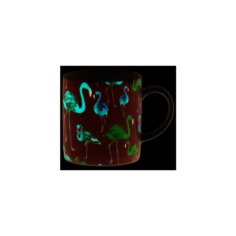 Kitchen Craft Kaffeebecher 80ml Flamingo Porzellan, Mehrfarbig, 8x6 Cm