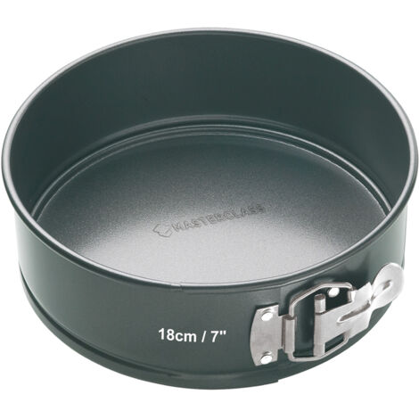 Kitchen Craft Master Class Abnehmbare runde Leiste, Stahl, Schwarz, 18 cm