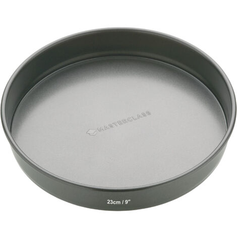 Kitchen Craft Moule à gâteau rond amovible, acier, noir