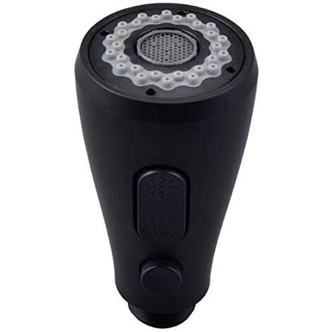 Kitchen Faucet Hand Shower, 1 Jet Shower Head Replacement for Kitchen Mixer Tap (painted black)