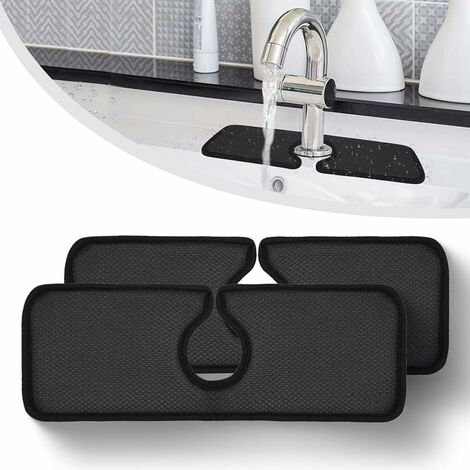 Bar MatKitchen Square Rubber Service Spill Mat PVC Black KTV Bar Drying  Dish Mats