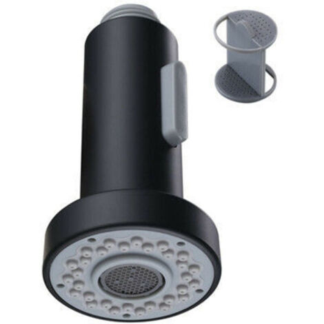 Kitchen Faucet Pull-Out Sprayer - 2 Modes - Kitchen Faucet Head - Replacement Pull-Out Sprayer for Kitchen Mixer Tap - Black - Chrome - G1/2