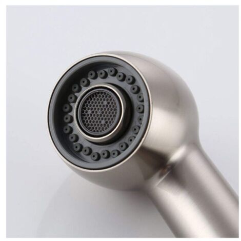 Kitchen Faucet Pull-Out Sprayer with 2 Spray Patterns, Replacement Shower Head for Kitchen Mixer Tap, Brushed Nickel