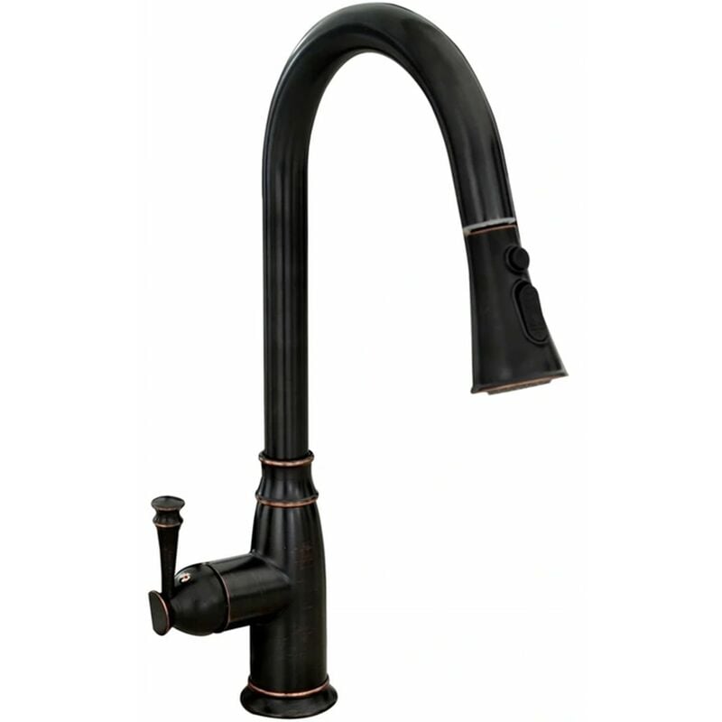 Kitchen Faucet REA Deco Old Black High