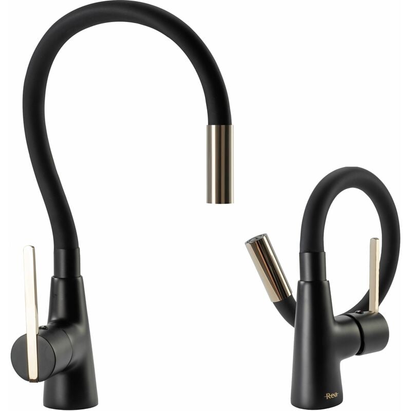 Kitchen Faucet REA Icon Black/Gold