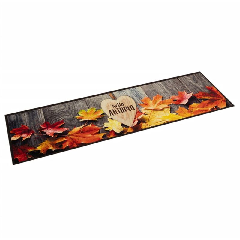 Kitchen Rug Washable Autumn 60x300 Cm Velvet Vidaxl