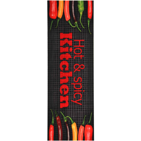 Kitchen Floor Mat Washable Hot&Spicy 60x180 cm vidaXL