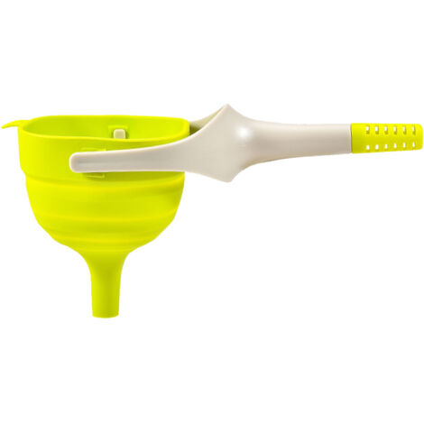 Kitchen Funnel Foldable Silicone Funnel Dispenser 4.1in Wide Mouth Handheld Funnel for Oil Wine