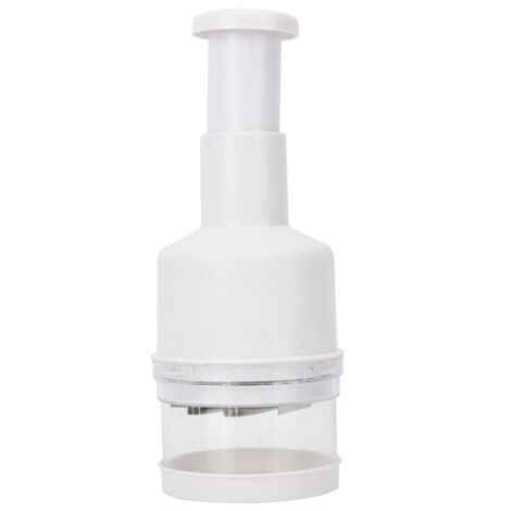 Kitchen Garlic Hand Press Chopper Cutter Vegetable Onions Peeler Tools(White)