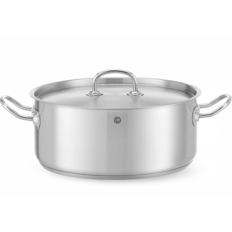 Hendi - Bratentopf - Mit Deckel, Kitchen Line, 7, 3l, ⌀280x(h)120mm