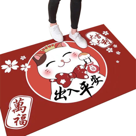 Kitchen Mat Floor Mat Rug Doormat 60x90cm Home Decoration Cat Pattern for Office Hotel