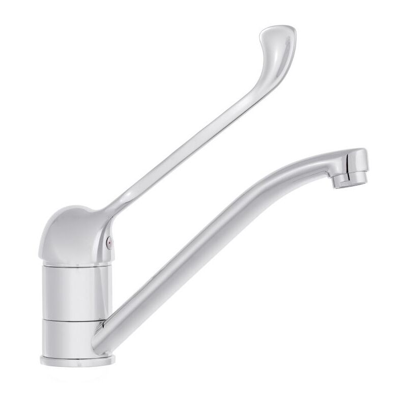 Kitchen Mixer Tap With Extended Easy Lever Swivel Spout, Disabled, Mobility