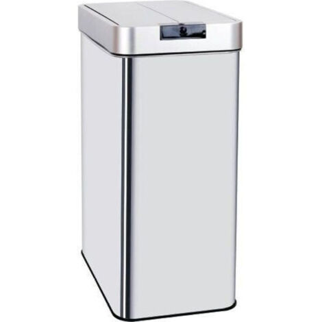 Kitchen Move – Poubelle automatique 60L inox avec ouverture infrarouge – Fermeture silencieuse – Base antidérapante – BATD850