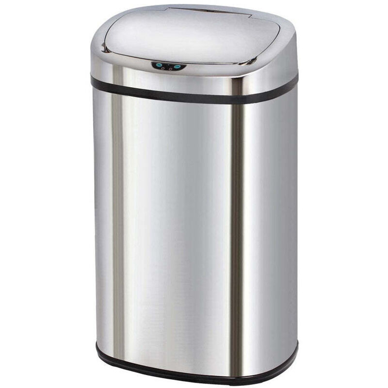 Poubelle automatique inox MAJESTIC argent 58L
