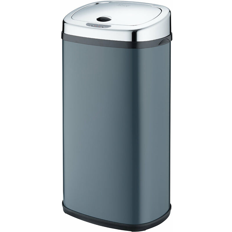 Poubelle de cuisine automatique largo Gris Acier inoxydable 42 l
