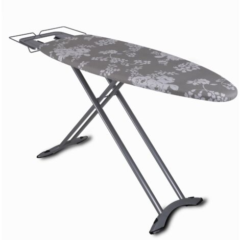 Kitchen Move – Table à repasser 130x47cm avec hauteur réglable jusqu'à 98cm – Housse 100% coton – Rembourrage ultra épais – BATMAXPLUSPRO