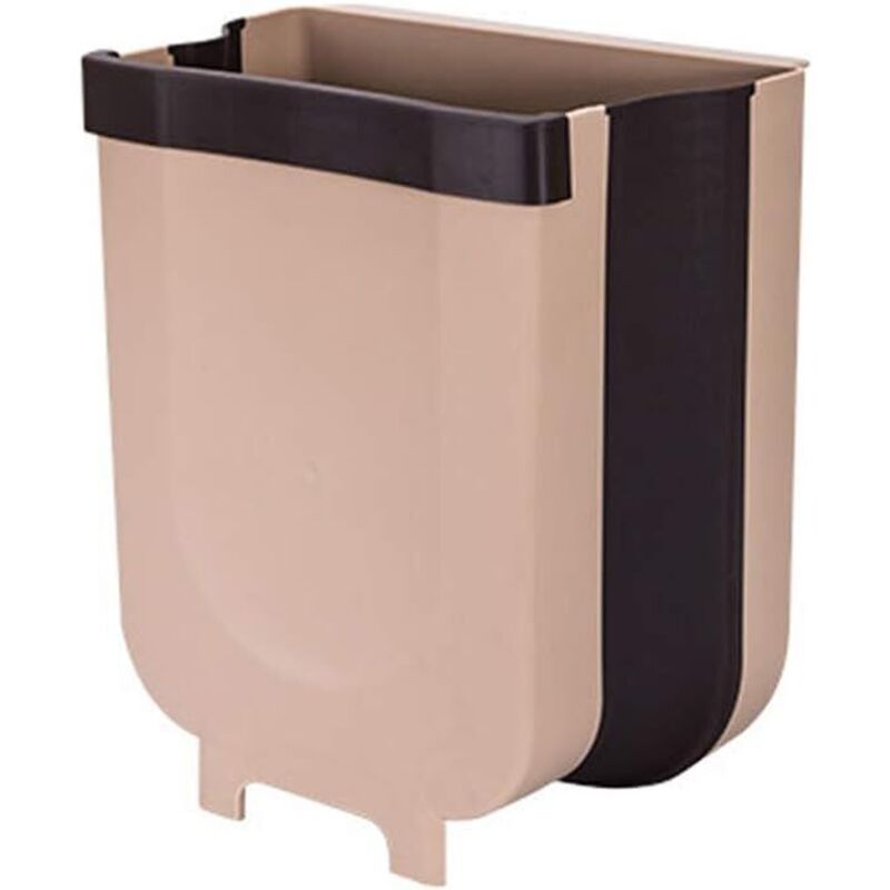Kitchen Poubelle Pliable Wall Mounted, Poubelle Pliable, Design Suspendu, pour Cuisine, Placard, Bureau, Salle de Bain, Chambre, Voiture, Bureau à