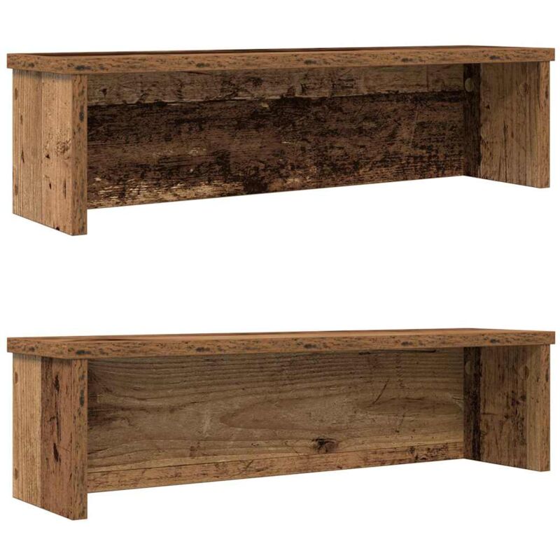 Kitchen Racks Stackable 2 Pcs Old Wood 60x15x16 Cm Vidaxl