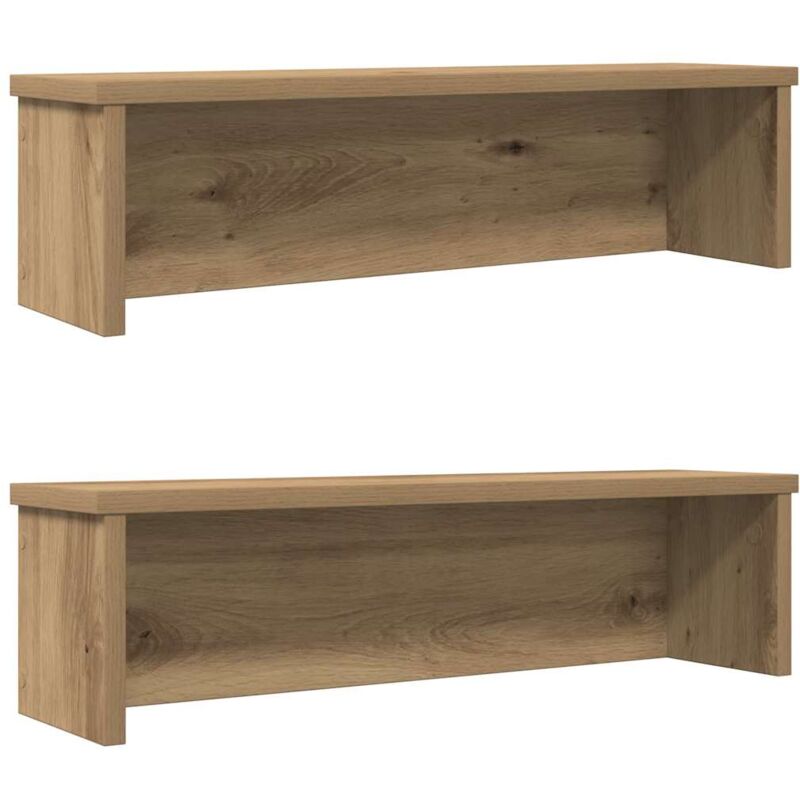 Kitchen Racks Stackable 2 Pcs Artisan Oak 60x15x16 Cm Vidaxl