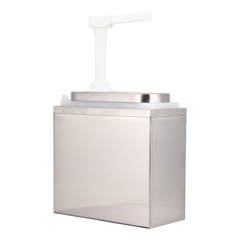 Kitchen Sauce Dispenser Sauce Pump Condiment Dispensing Tool for Home Restaurant Hotel Use1L with Base