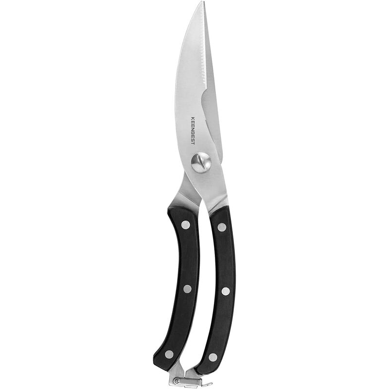 Kitchen Shears Kitchen Scissors Heavy Duty Poultry Shears for Chicken Food Meat and Cooking Dishwasher Safe, Spring-loaded Full Steel Handle