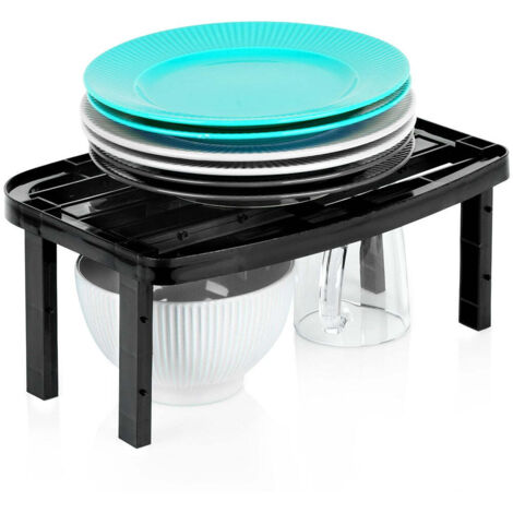Kitchen shelf black 31x22x145 115 cm
