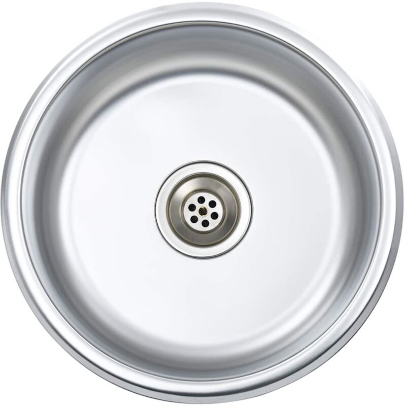 Kitchen Sink With Strainer And Trap Stainless Steel Vidaxl