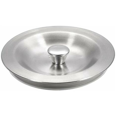 Kitchen Sink Drain Plug Rubber Gasket 90mm Stainless Steel Sealing Lid for Kitchen Sink
