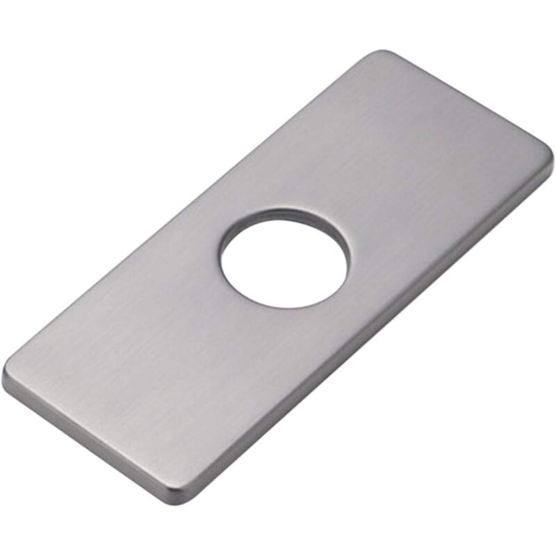 Kitchen Sink Hole Plate for Bathroom Faucet, Basin, Brushed Nickel Faucet Rosette (Gray)
