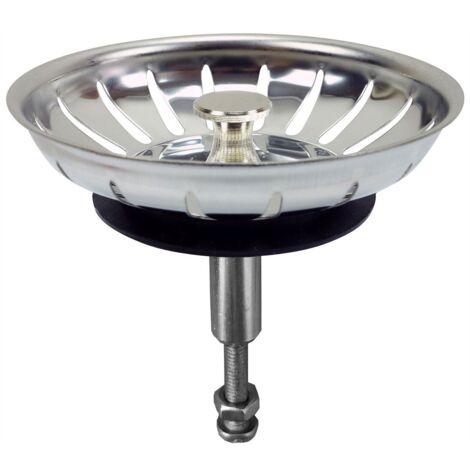 Kitchen Sink Strainer Drain Waste Plug Adjustable Height