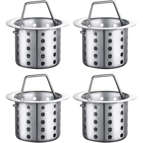 Kitchen Sink Strainer, Set of 4, Kitchen Sink Interceptor Filter Basket, Sink Strainer, Drain Strainer,