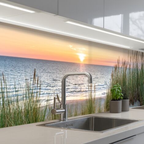 Kitchen Splashback Sun - Nature - Beach 400x60 cm