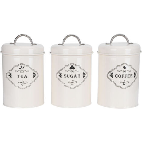 Kitchen storage jars, 3 pieces/set, sugar, coffee, tea jars, sealed food storage containers