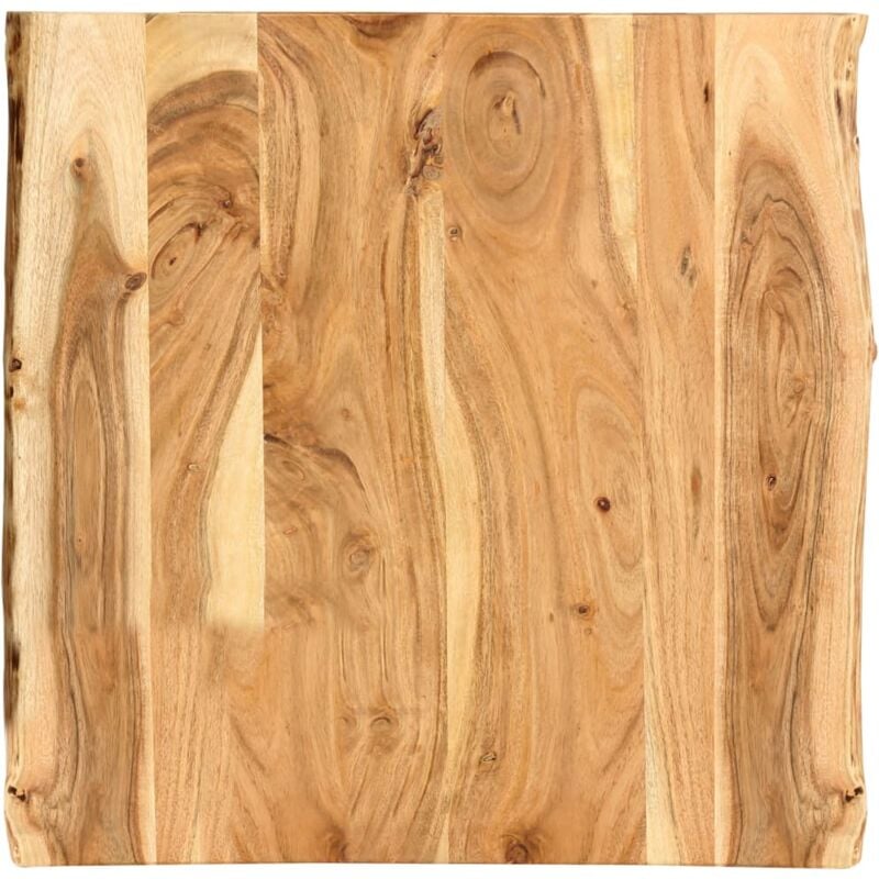 Table Top Solid Acacia Wood 58x(50-60)x2.5 cm Vidaxl