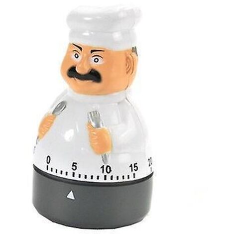 kitchen Timer Minuterie De Cuisson Minuterie Mcanique Minuterie  Compte  Rebours De 60 Minutes Rveil En Forme De Chef,adapt Aux Enfants Et Aux Per