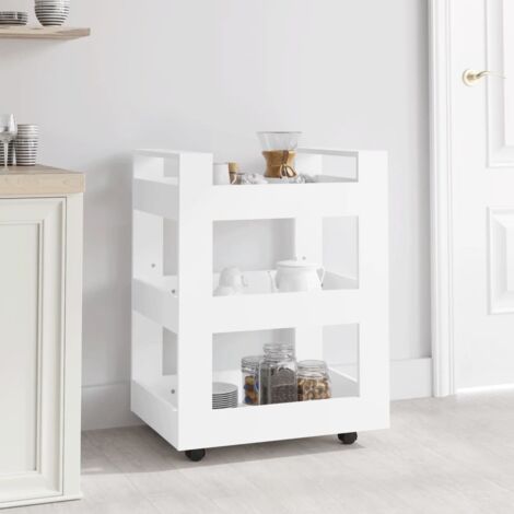 Kitchen Trolley White 60x45x80 cm Engineered Wood vidaXL