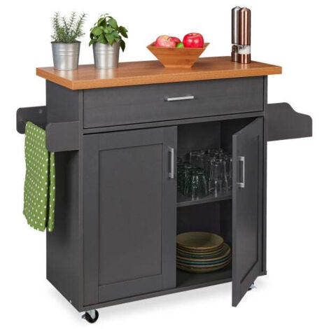 Kitchen trolley with counter top