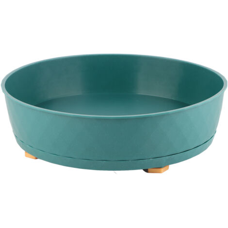 Kitchen Turntable Spin Round Tray 360 Degrees Rotating Non Skid Multifunctional Spice Organizer for Cabinet Pantry Refrigerator Countertop Green