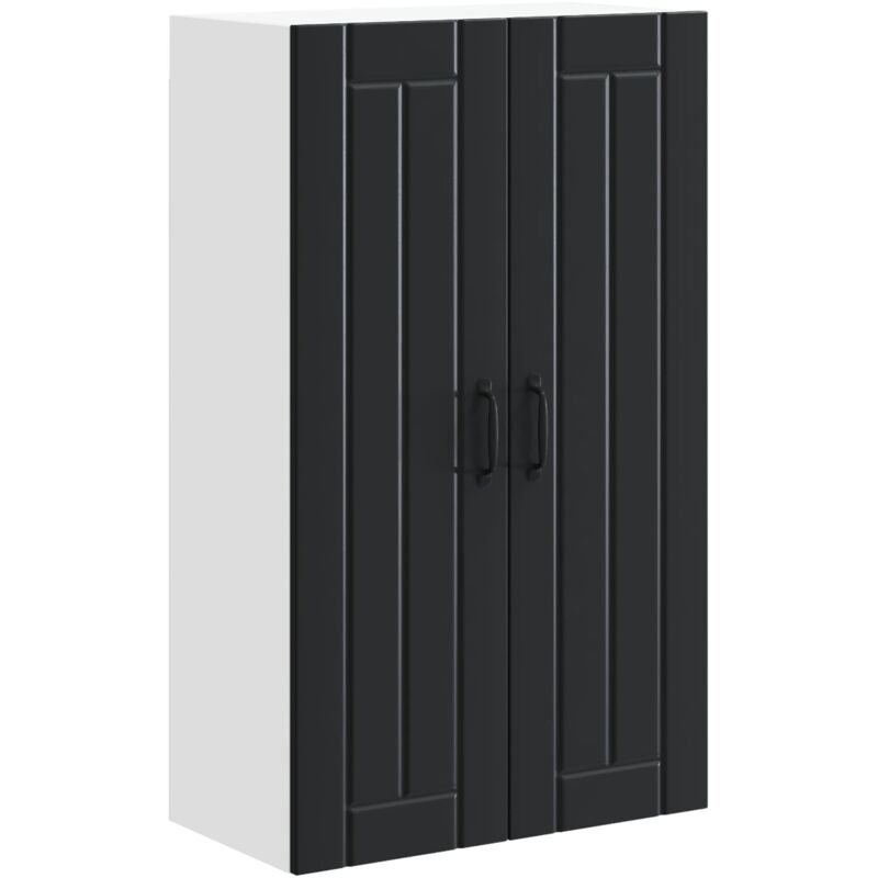 Dishwasher Panel Lucca Black 60 X 31 X 100 Cm Engineered Wood Vidaxl
