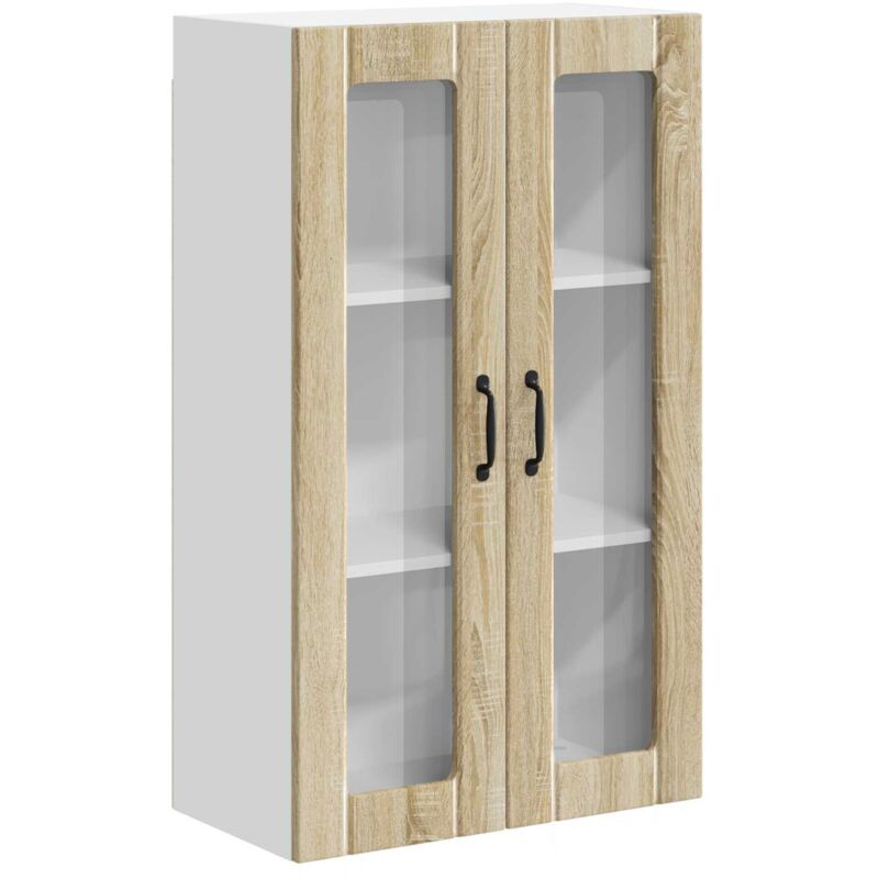 Kitchen Wall Cabinet Lucca Sonoma Oak 60 x 31 x 100 cm vidaXL