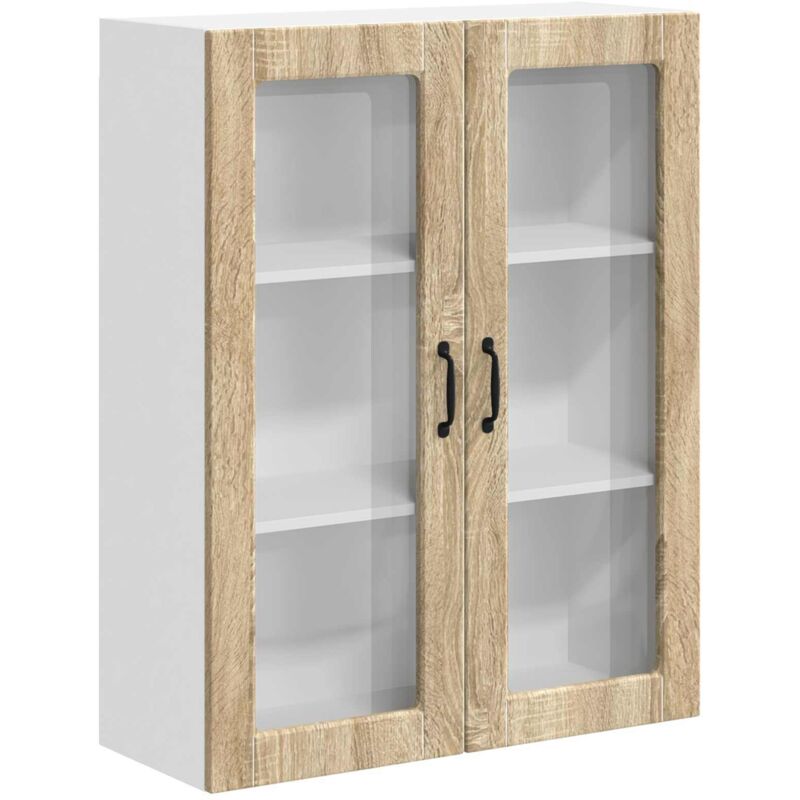 Kitchen Wall Cabinet Lucca Sonoma Oak 80 x 31 x 100 cm vidaXL
