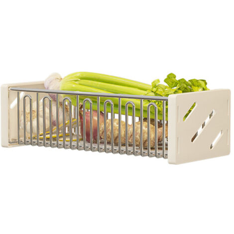 Kitchen Wall Mounted Shelf Multifunctional Hanging Drainage Organizer Basket for Vegetables Seasonings Rack