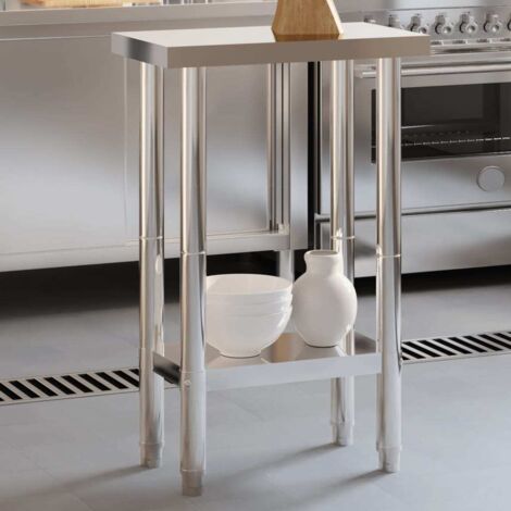 Kitchen Work Table 55x55x85 cm Stainless Steel vidaXL