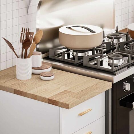 Kitchen Worktop 40x63.5x2.7 cm Solid Wood Oak Rectangular vidaXL