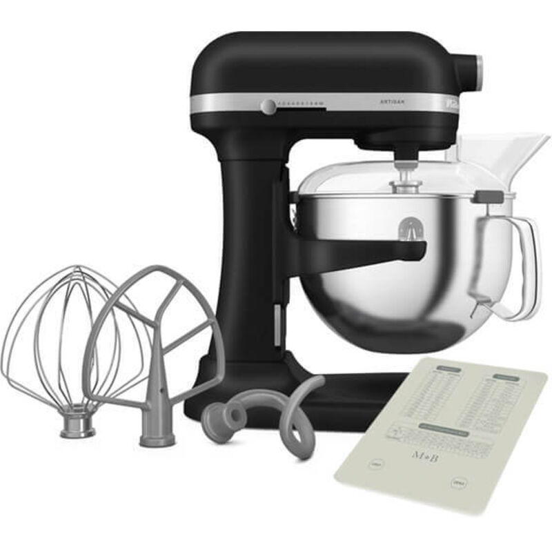 Kitchenaid - Artisan Matte Black 5.6L Bowl Lift Food Mixer With free Gift